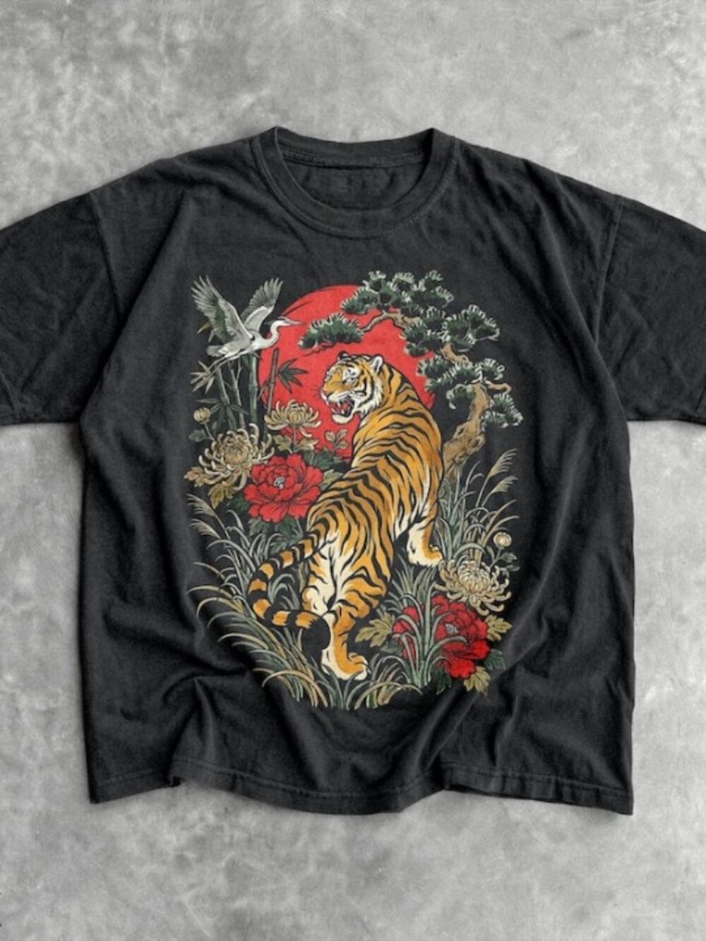 Vintage Boho Shirt - Linocut Style Wildcat Shirt - Cottagecore Shirt